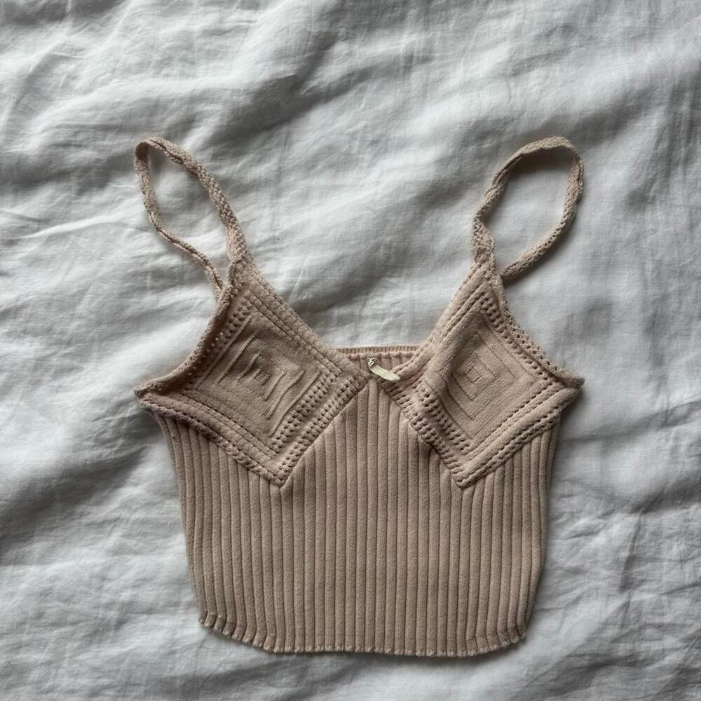 Free people ribbed knit crop